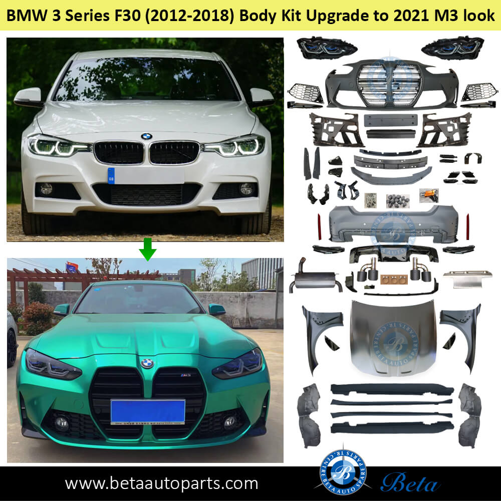 BMW 3 Series F30 (2012-2018), Body Kit Conversion Upgrade to G80 M3 Look, China