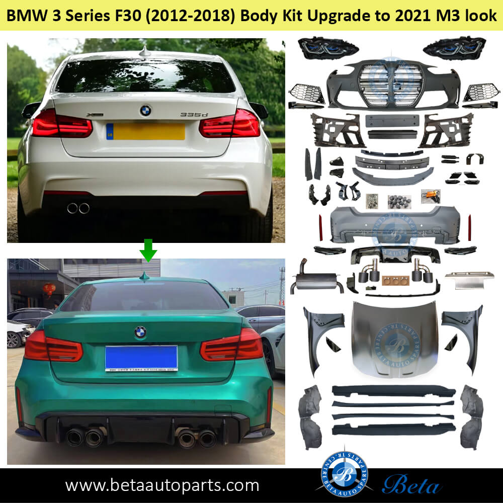 BMW 3 Series F30 (2012-2018), Body Kit Conversion Upgrade to G80 M3 Look, China