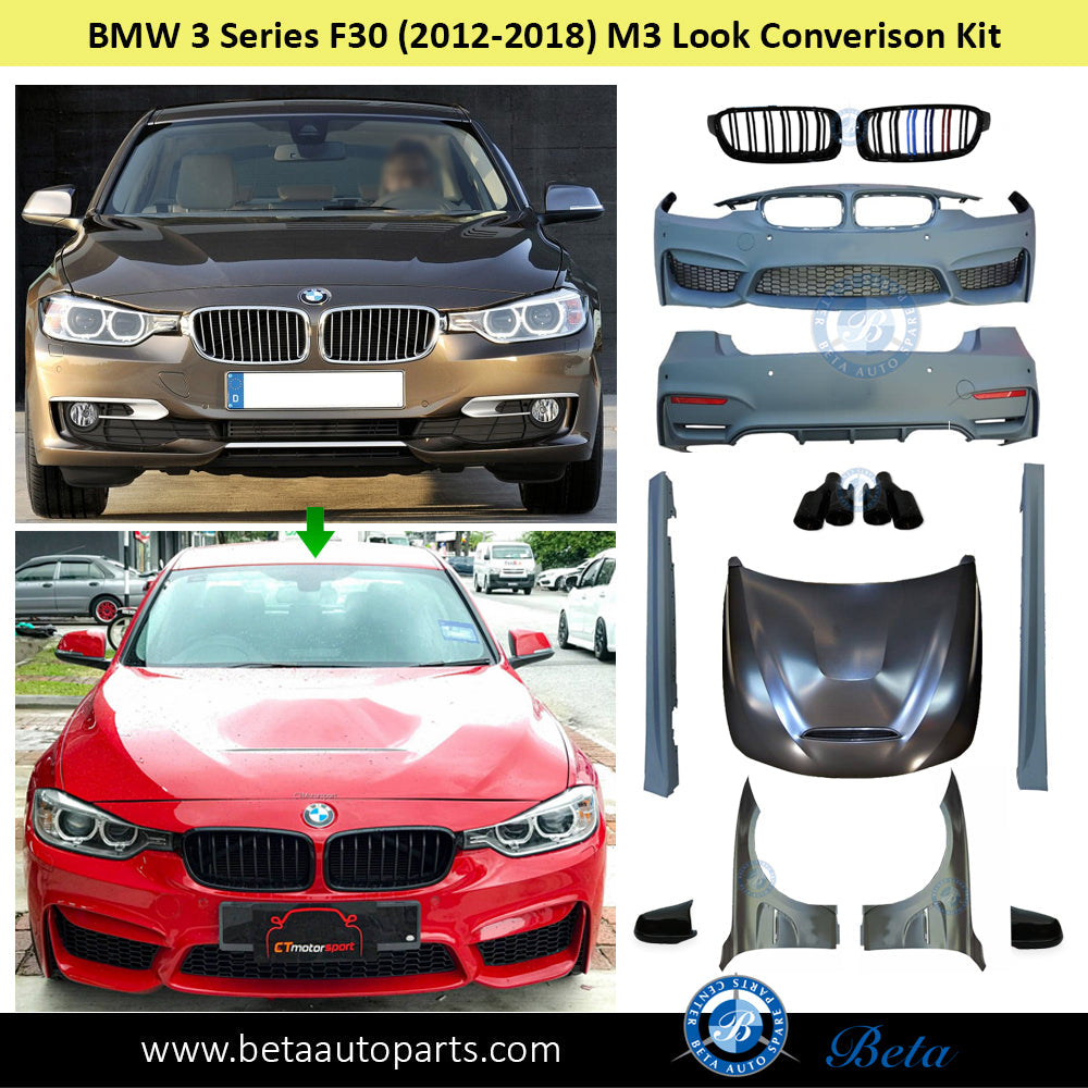 M3 Look Conversion Kit for BMW 3 Series F30 2012-2018 models