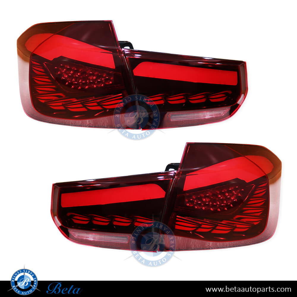 Tail Lamp M4 look for BMW 3 Series F30 LCI 2016-2018 models, Part Number 63217369117 / 63217369118 / 63217369119 / 63217369120