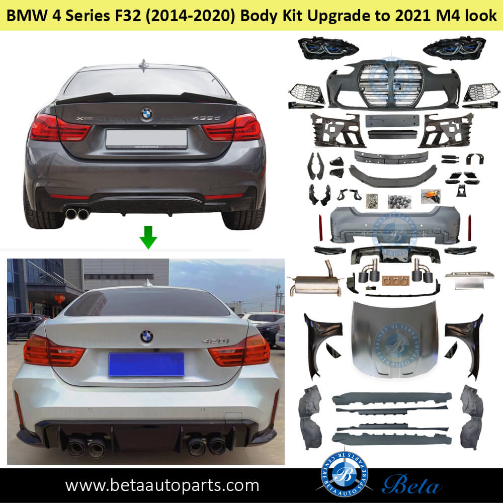 BMW 4 Series F32 (2014-2020), Body Kit Conversion Upgrade to 2021 M4 Look - 2 Door, China