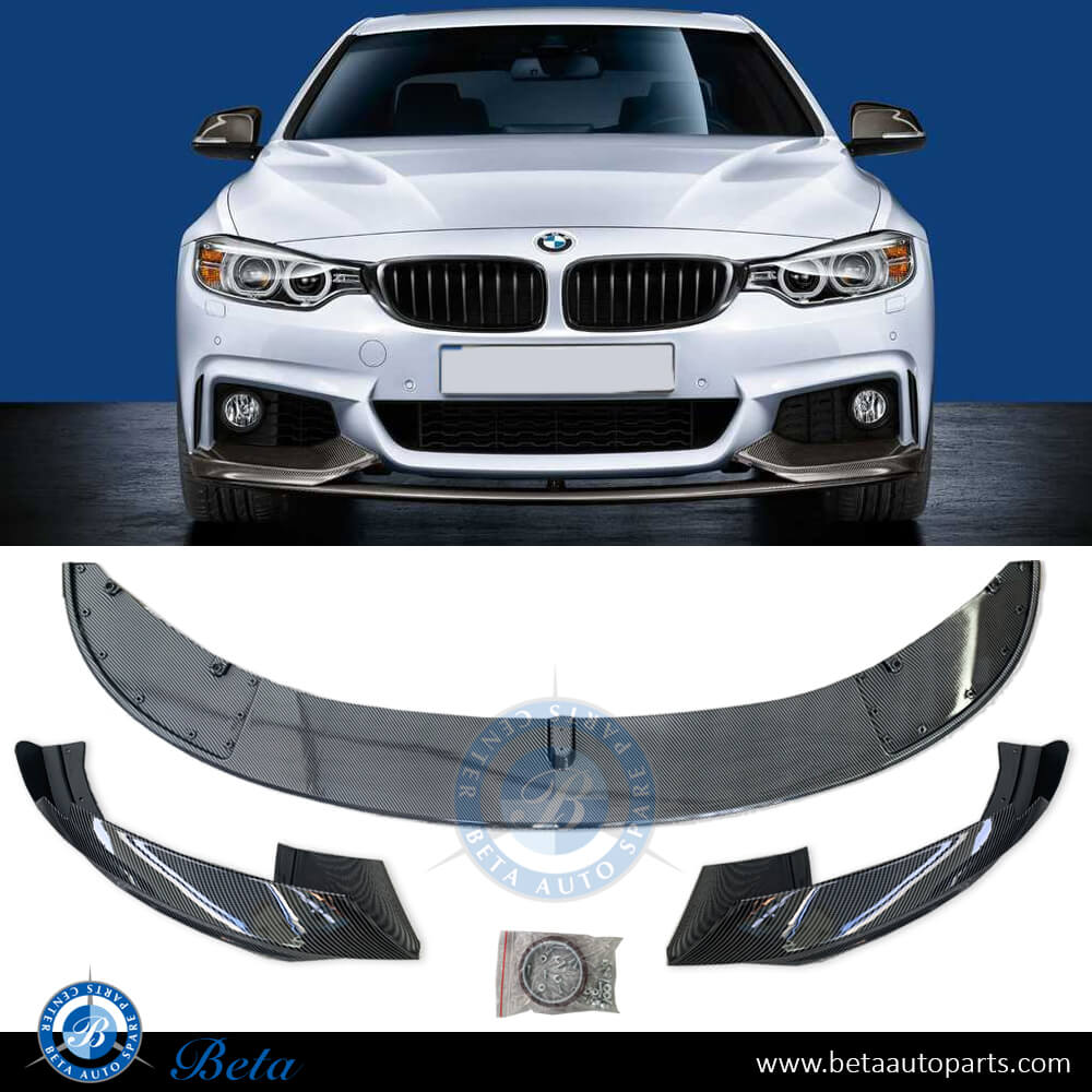 Front Bumper Lower Spoiler M-Performance Carbon for BMW 4 Series F32/F36 2014-2020 models, Part Number 51192334548