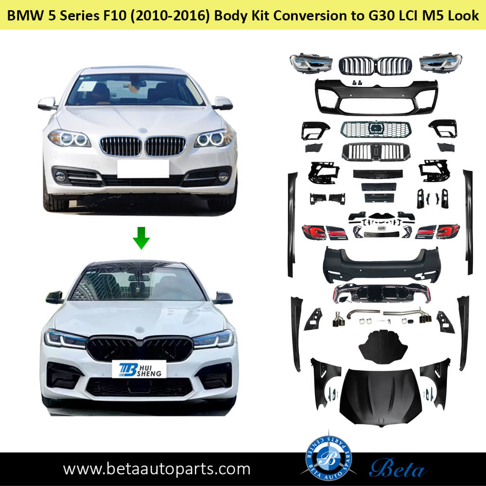 BMW 5 Series F10 (2010-2013), Conversion Kit Upgrade to G30 LCI M5 Look, China