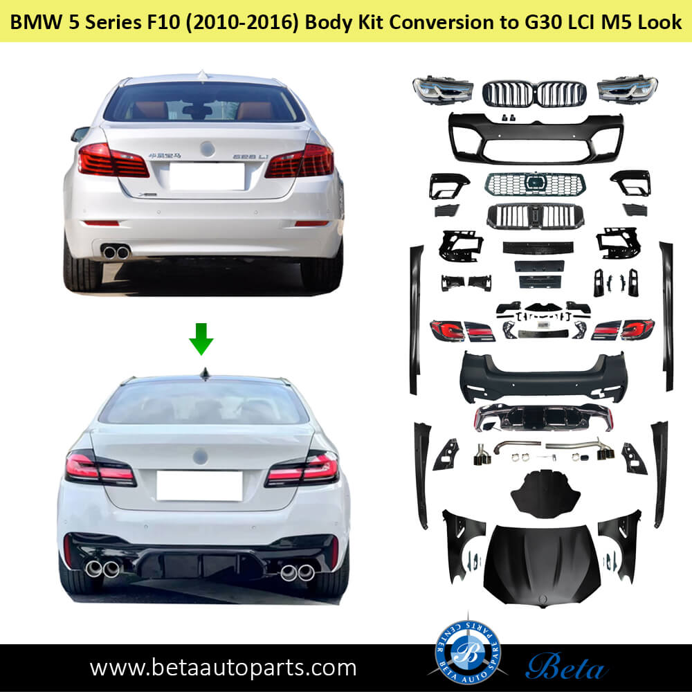 BMW 5 Series F10 (2010-2013), Conversion Kit Upgrade to G30 LCI M5 Look, China