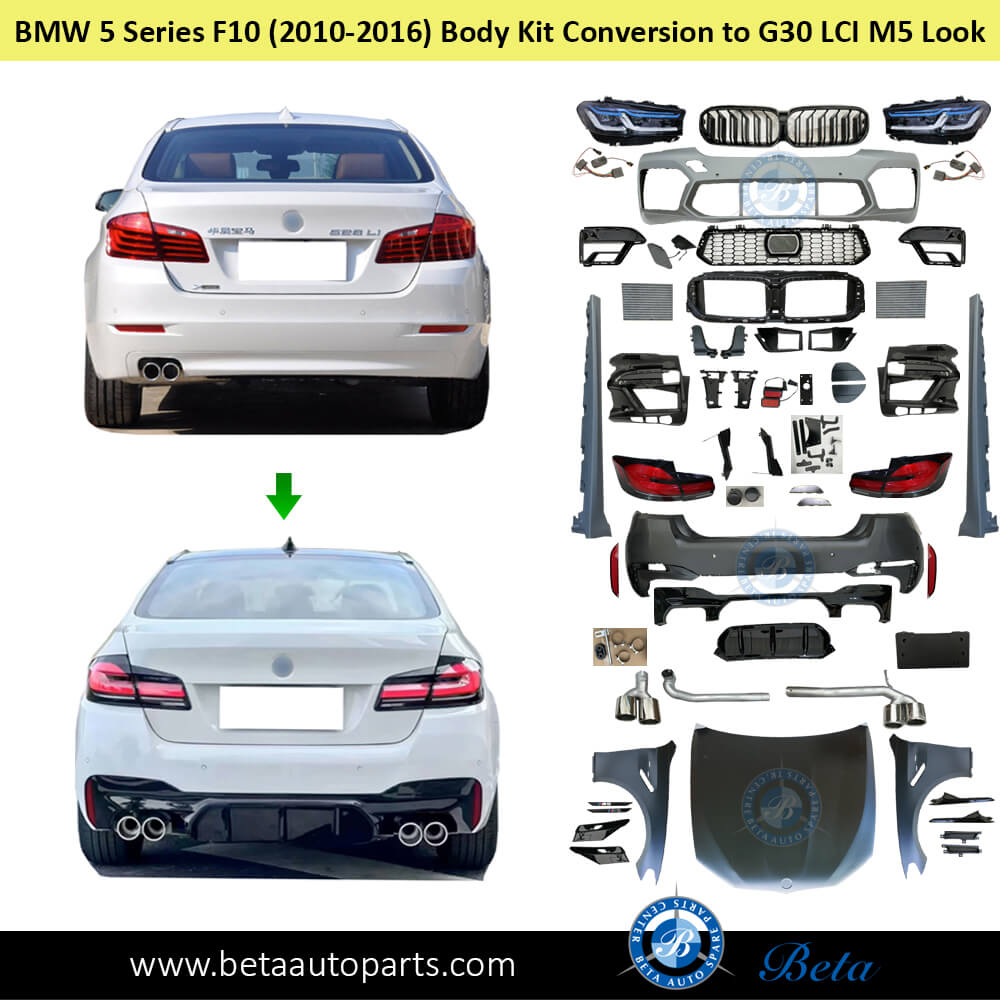 BMW F10 LCI Conversion Kit Upgrade to 2021 M5 Look Rear