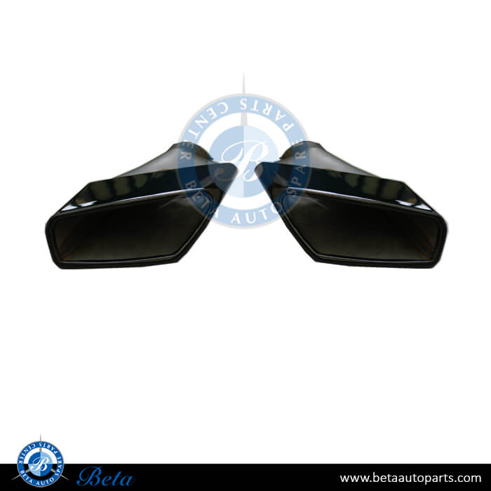 Exhaust Tips for 530 Black Color for BMW 5 Series G30 2017-up models, Part Number 18308631958/18308631959