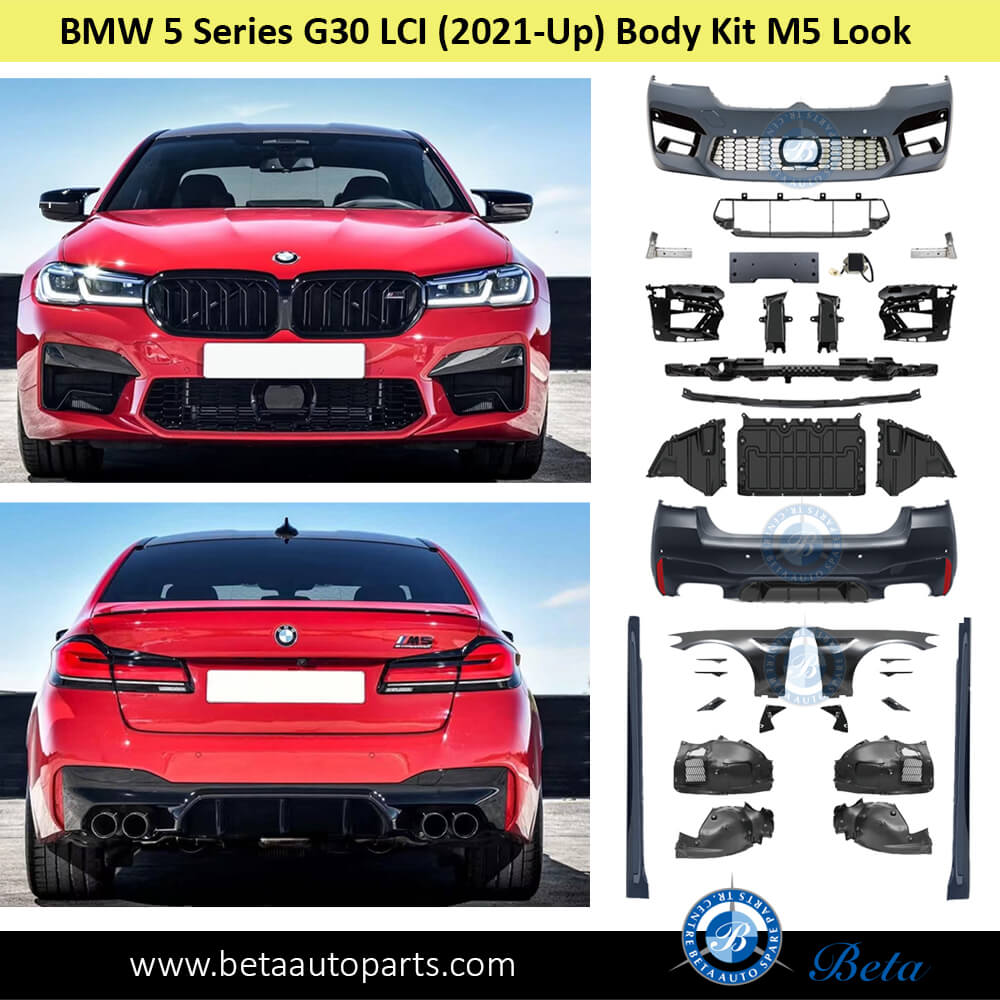 BMW 5 Series G30 LCI (2021-Up), Body Kit M5 Look with Fenders, Taiwan