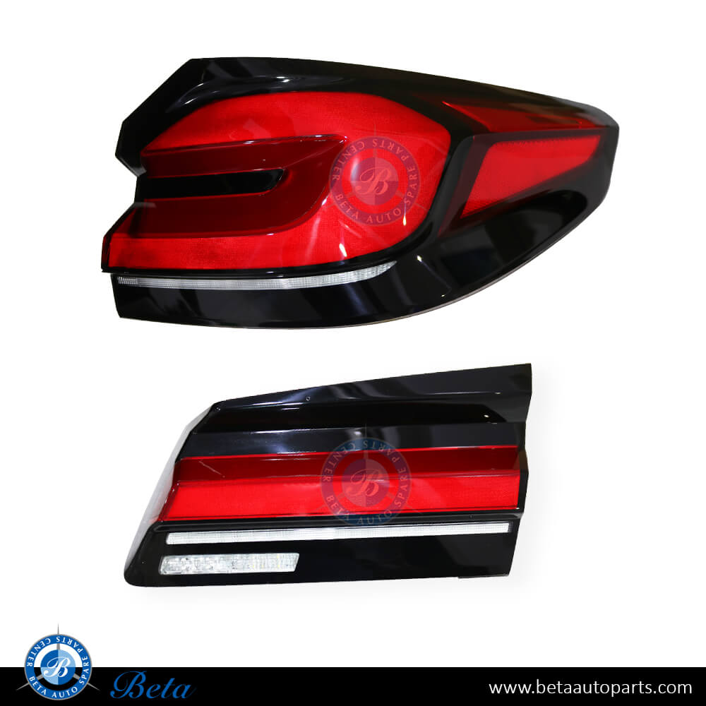 BMW 5 Series G30 (2017-2020), Tail Lamp Upgrade to 2021 LCI look, China, 63217376463 / 63217376464