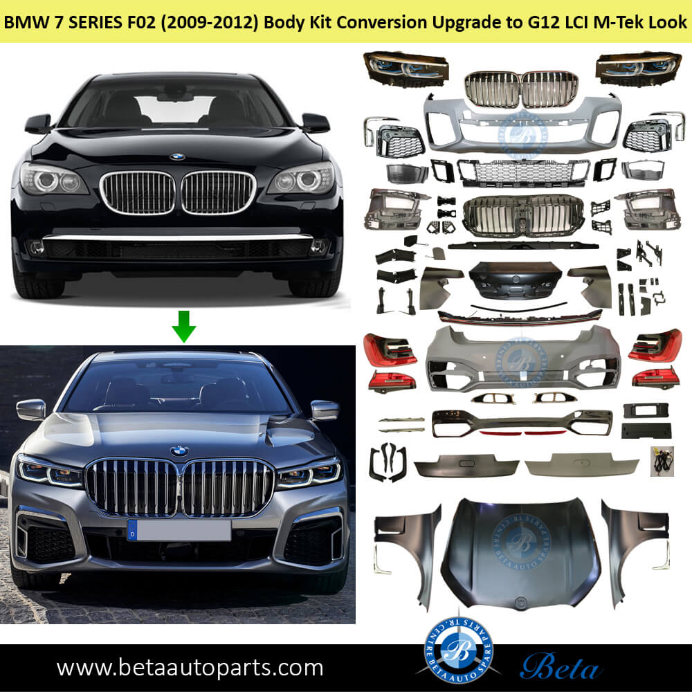 Body Kit Conversion Upgrade to G12 LCI M-Tek Look for BMW 7 Series F02 2009-2012 models