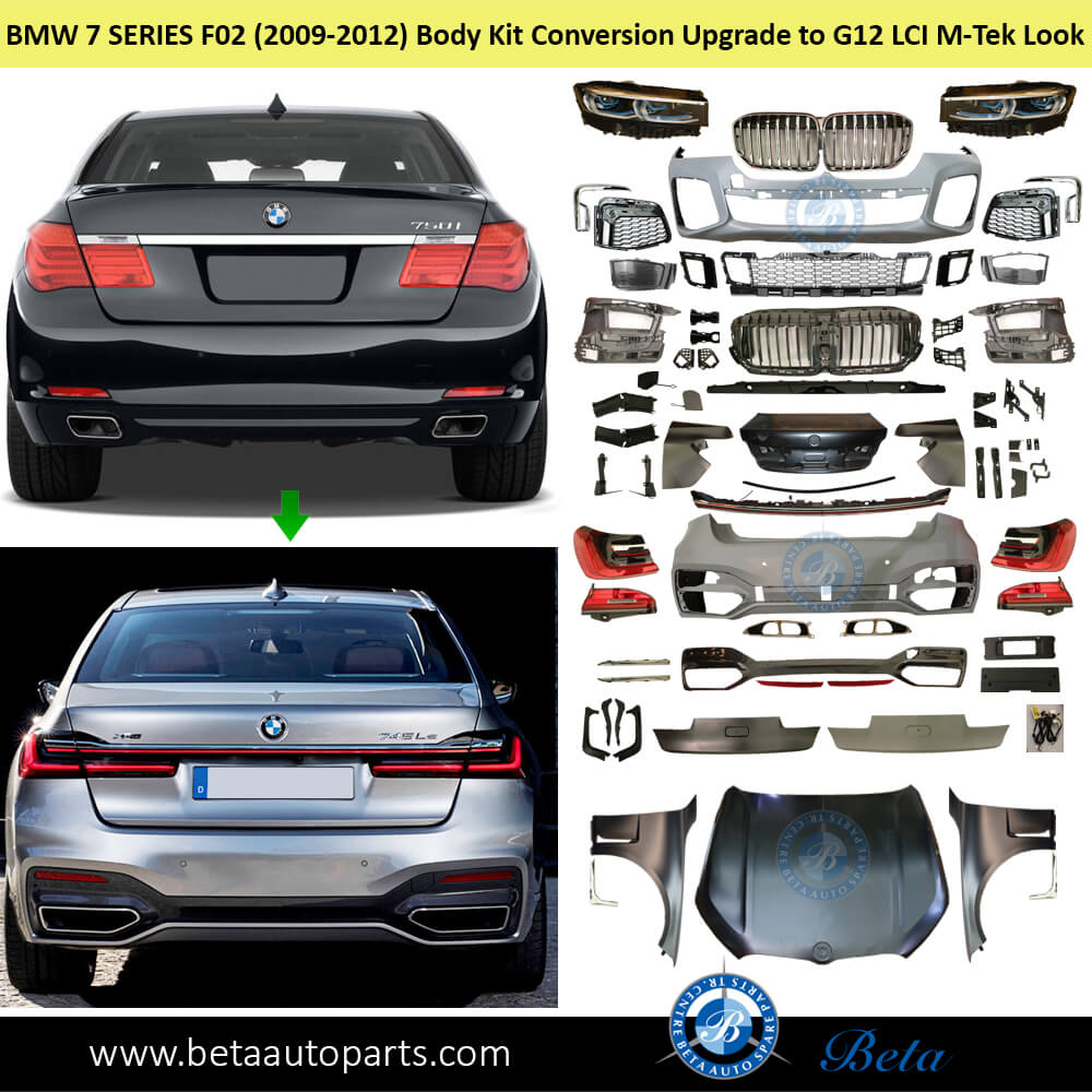 BMW 7 Series F02 (2009-2012), Body Kit Conversion Upgrade to G12 LCI M-Tek Look, China