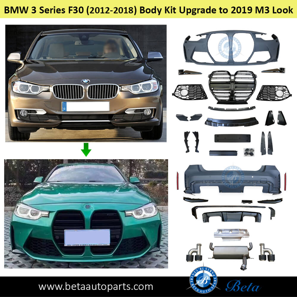 BMW 3 Series F30 (2012-2018), Body Kit Upgrade to 2019 M3 Look, China