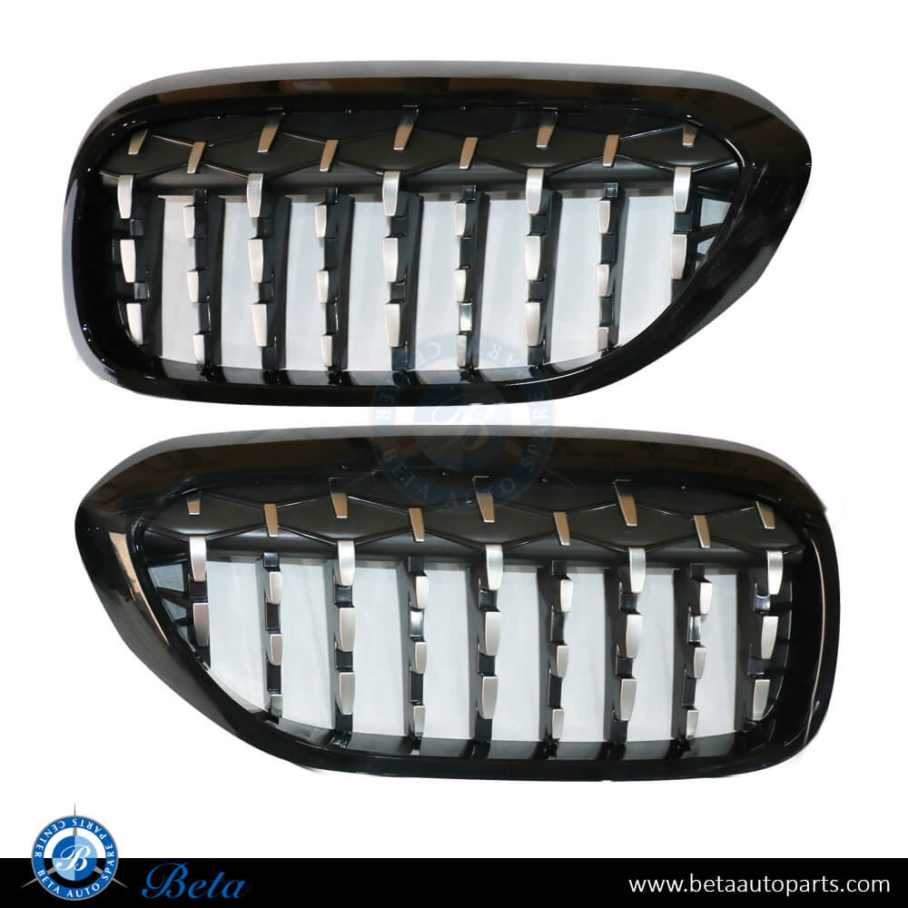 BMW 5 Series G30 (2017-up), Grille Stars Look (Chrome and Black), China, 51138070469 / 51138070470