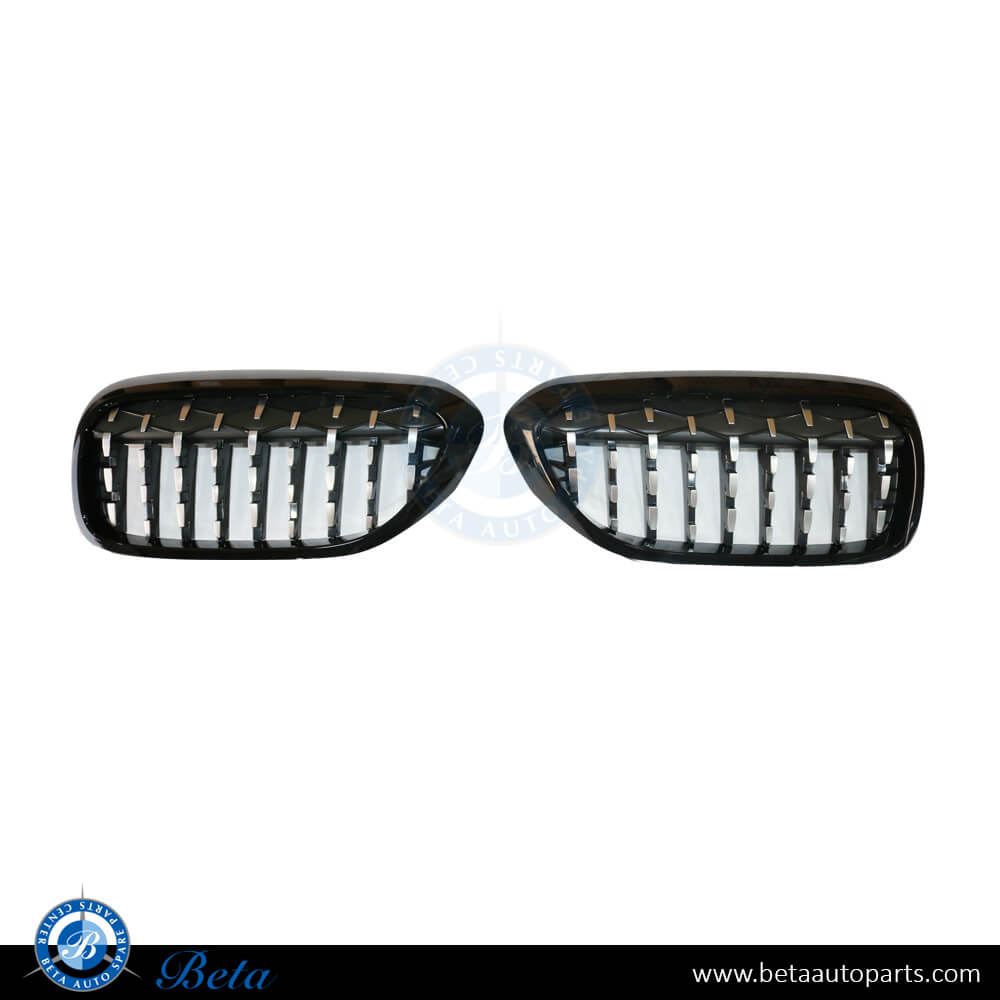 BMW 5 Series G30 (2017-up), Grille Stars Look (Chrome and Black), China, 51138070469 / 51138070470