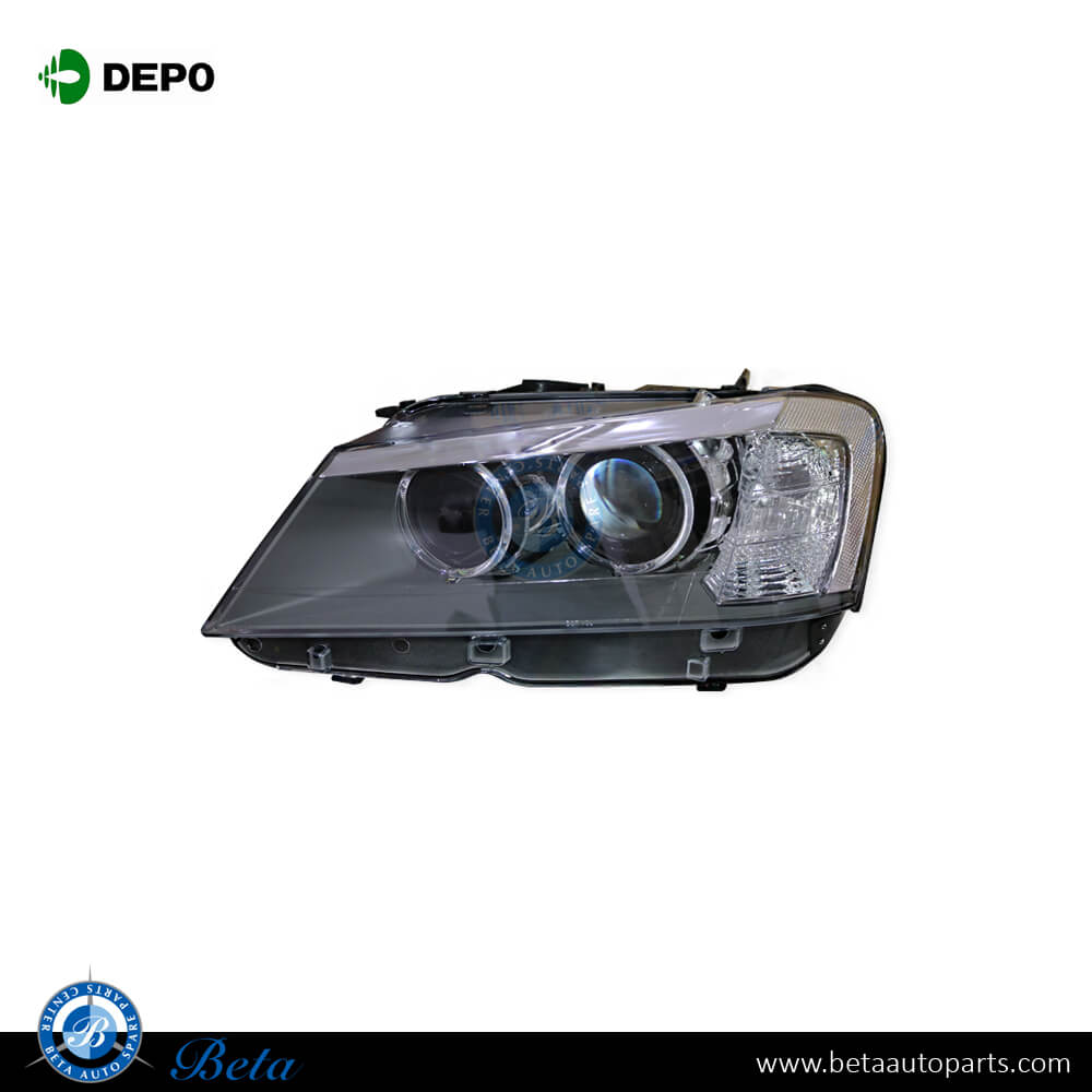 Left Side Headlamp Xenon for BMW X3 F25 2011-2014 models, Part Number 63117276991