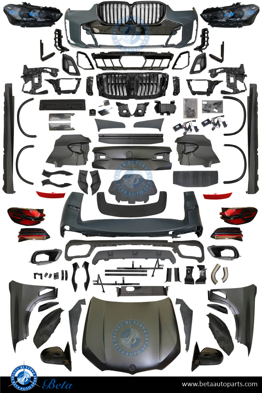 BMW X5 E70 (2007-2010), Body Kit Conversion Upgrade to G05 LCI M-Tek Look, China