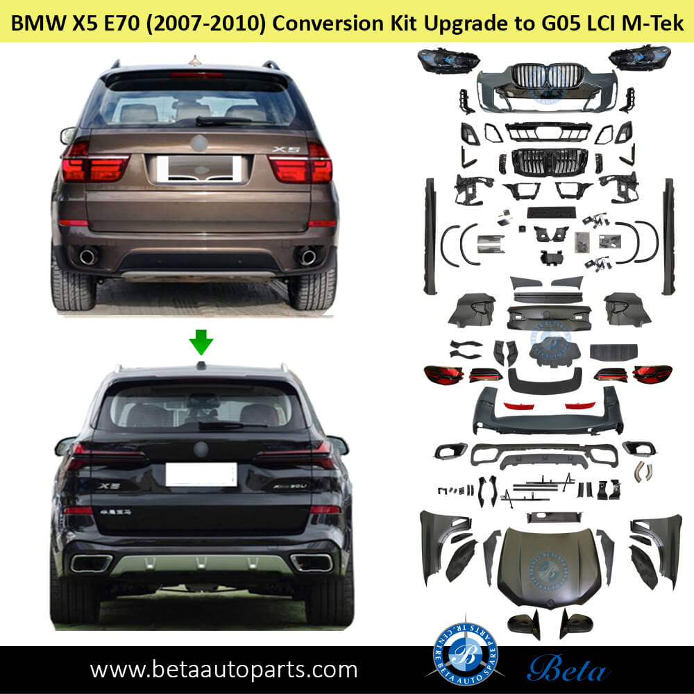 BMW X5 E70 (2007-2010), Body Kit Conversion Upgrade to G05 LCI M-Tek Look, China