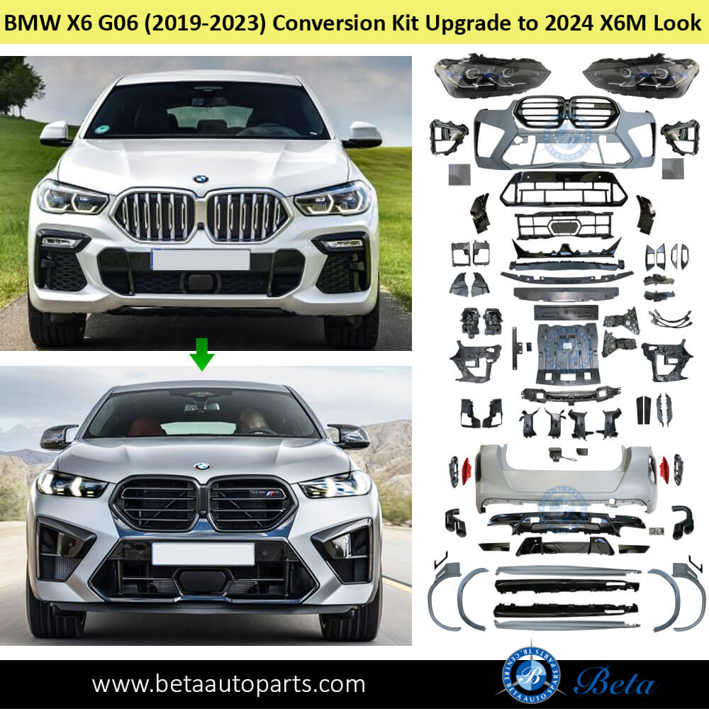 BMW X6 G06 Body Kit Conversion Upgrade to 2024 X6M Look front