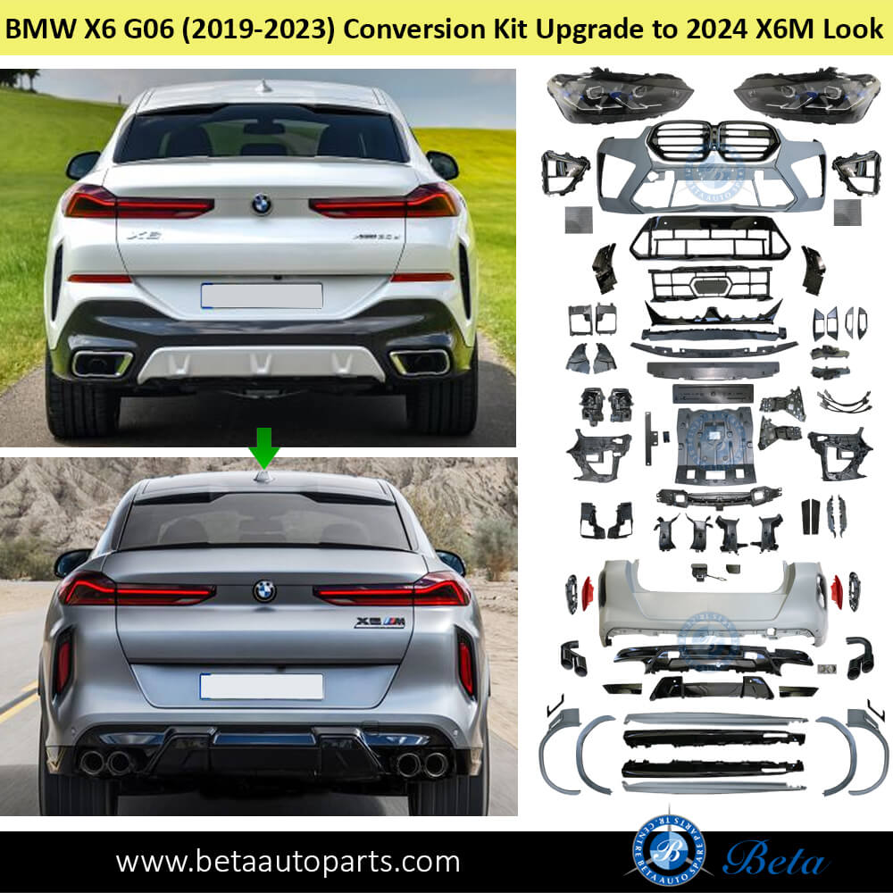 BMW X6 G06 Body Kit Conversion Upgrade to 2024 X6M Look rear