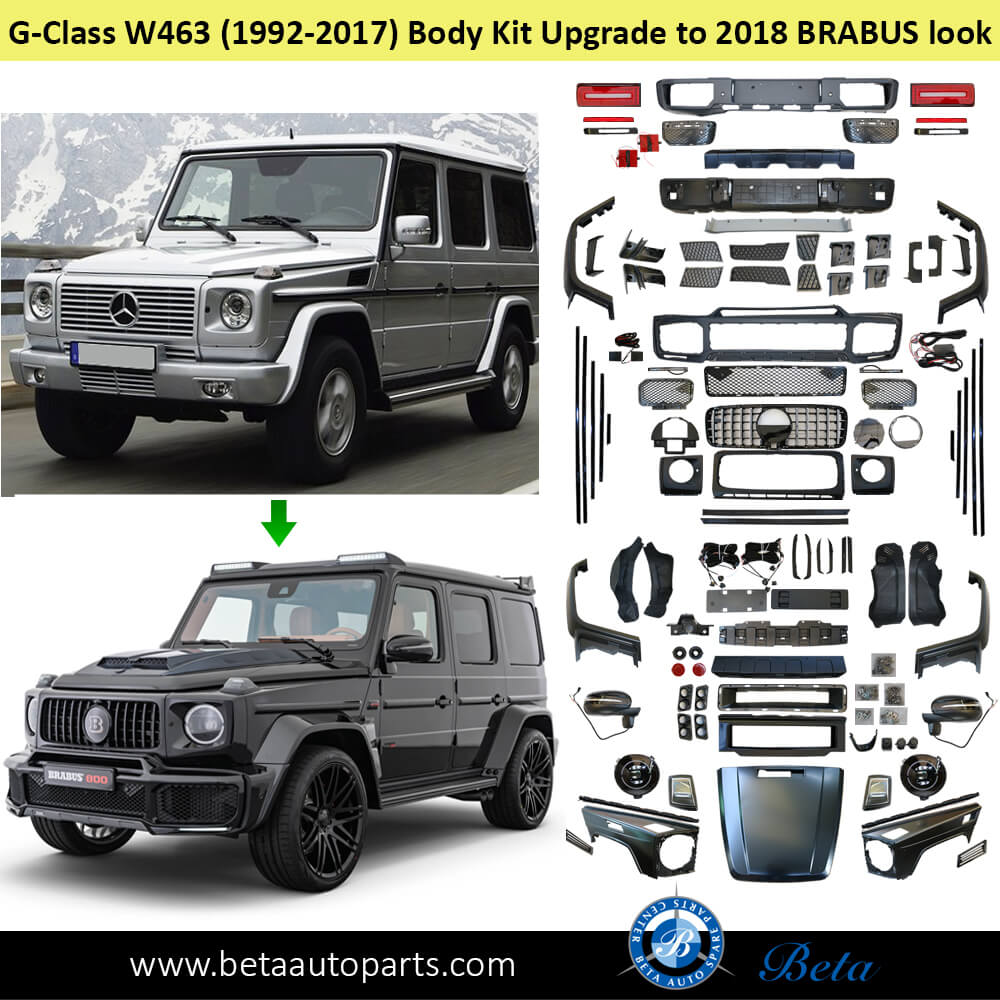 Mercedes G-Class W463 (1992-2017), Body Kit Upgrade to 2018 BBS look With Hood and Fenders, China