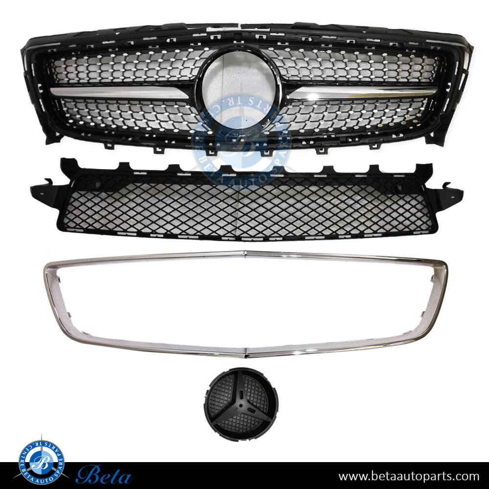 Radiator Grille AMG Diamond Look for Mercedes CLS-Class W218 2011-2014 models, Part Number 2188801365