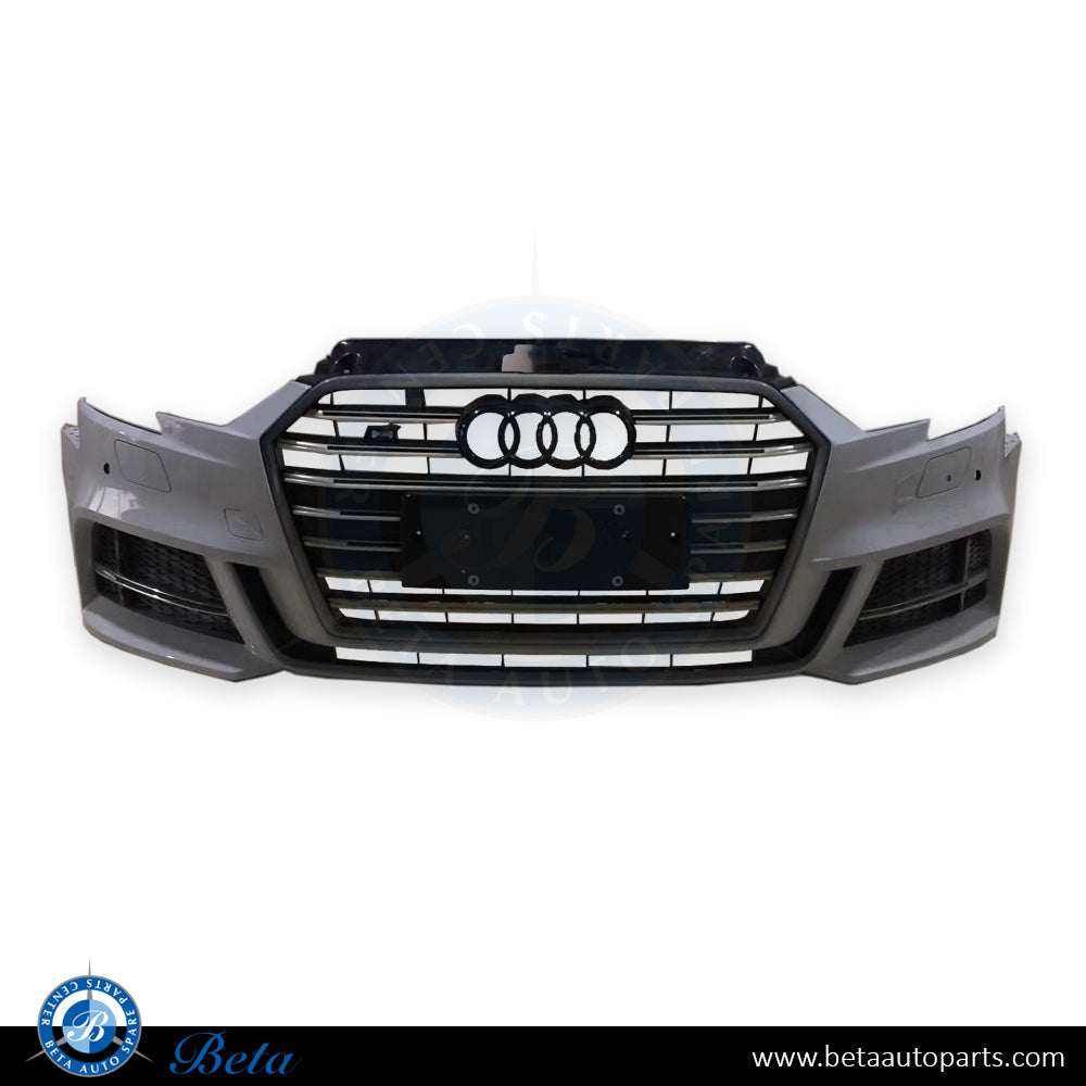 Audi A3 S3 (2017-up), Front Bumper With Grille, China, 8V5807065