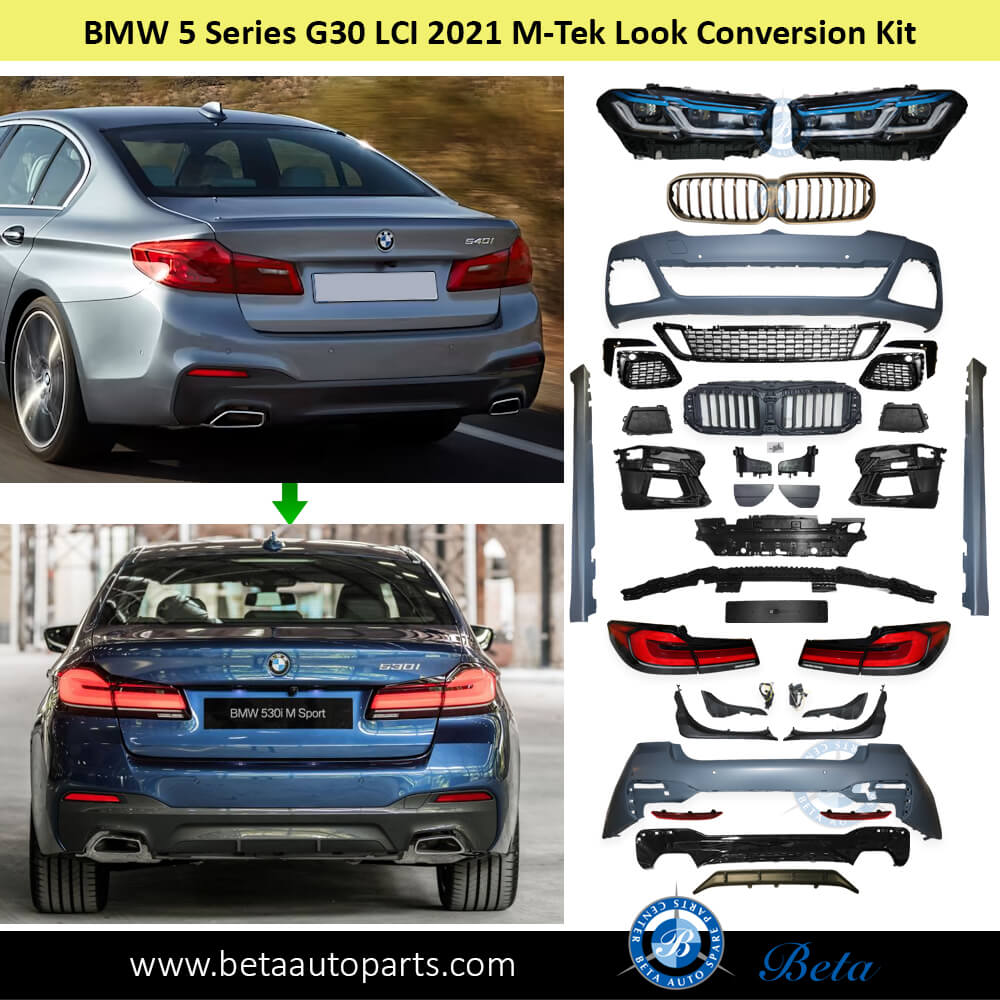 BMW 5 Series G30 (2017-2020), LCI 2021 M-Tek Look Conversion Kit, Taiwan