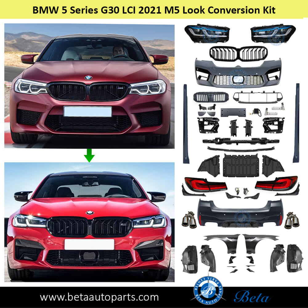 BMW 5 Series G30 (2017-2020), LCI 2021 M5 look Conversion Kit, Taiwan