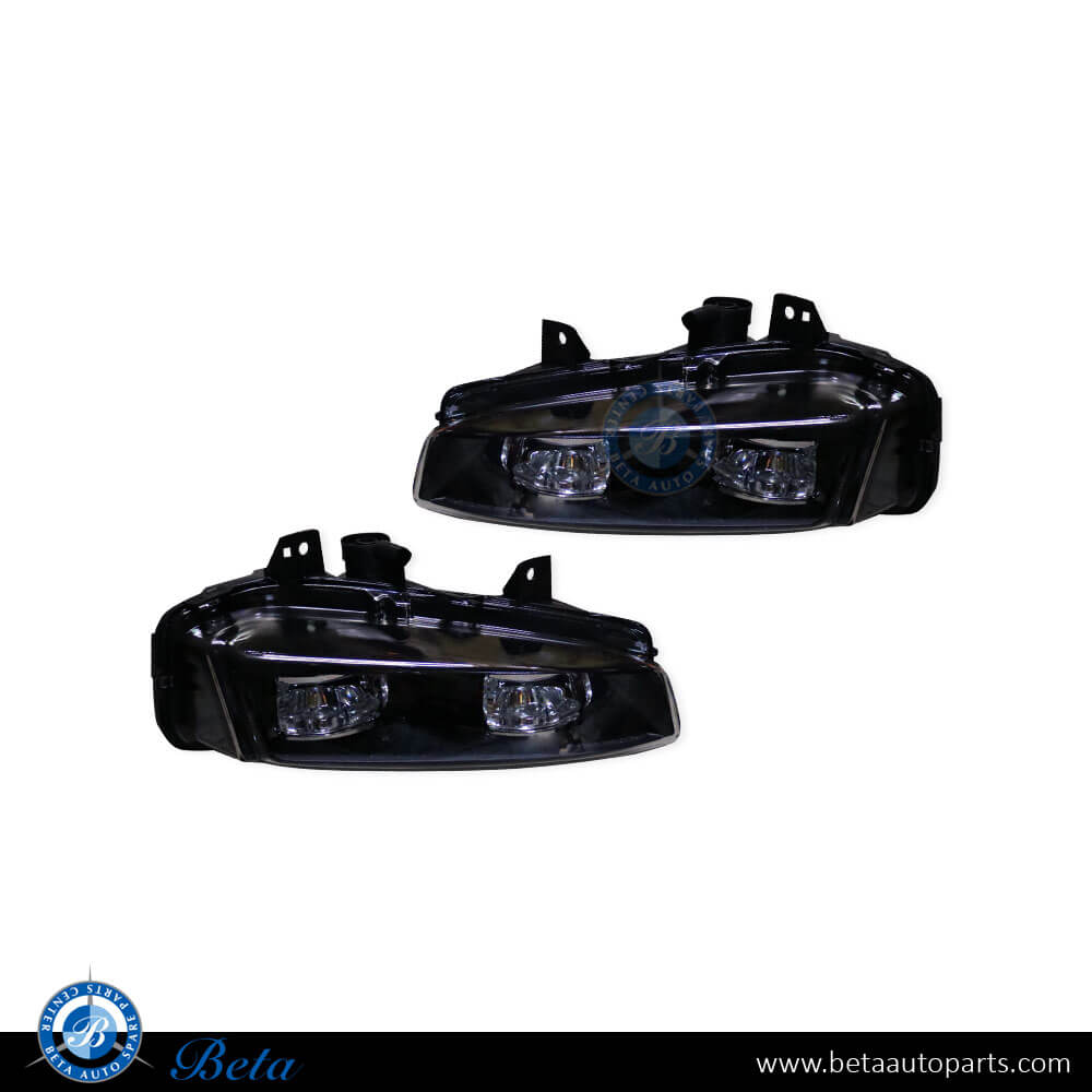 Fog Lamp Dynamic - Black - Set for Range Rover Evoque 2011-2018 models, Part Number LR026089/LR026090