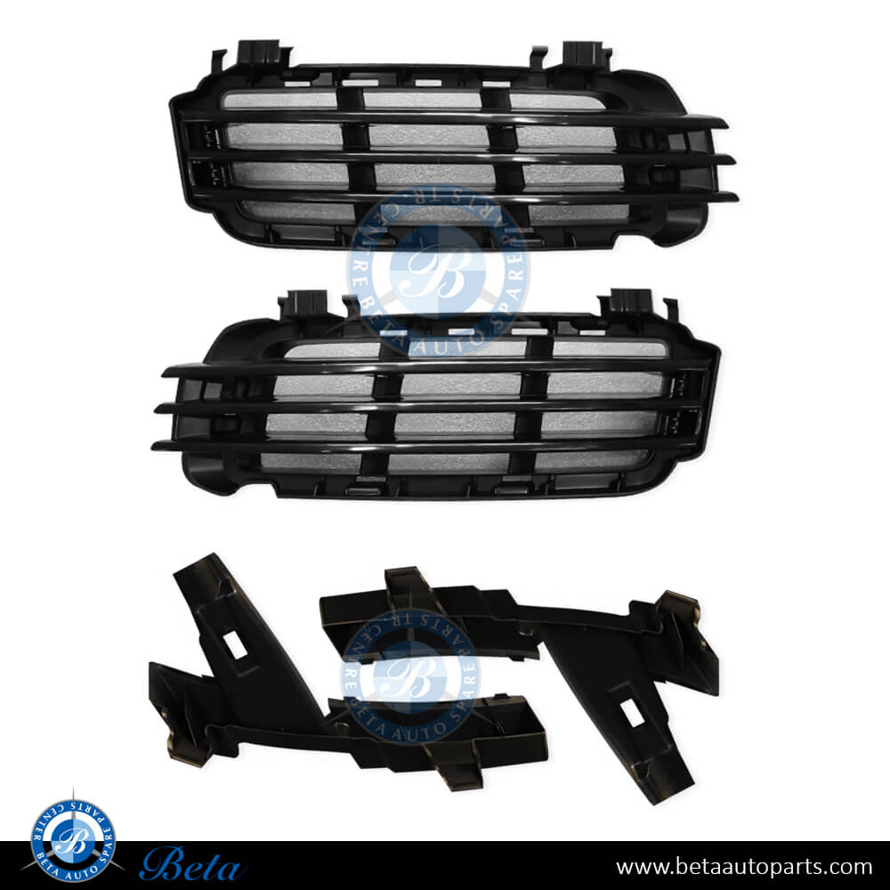 Fog Lamp Cover Set with Moulding with Support Bracket for Range Rover Vogue 2013-2017 models, Part Number LR046709/LR046708