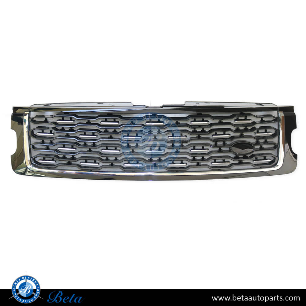 Radiator Grille SVA Look Black and Chrome color for Range Rover Vogue 2018-2022 models, Part Number LR052715