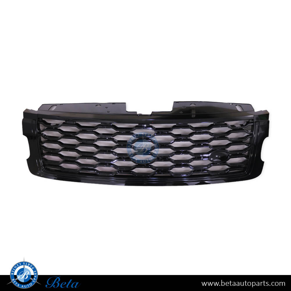 Radiator Grille All Black for Range Rover Vogue 2018-2022 models, Part Number LR055881