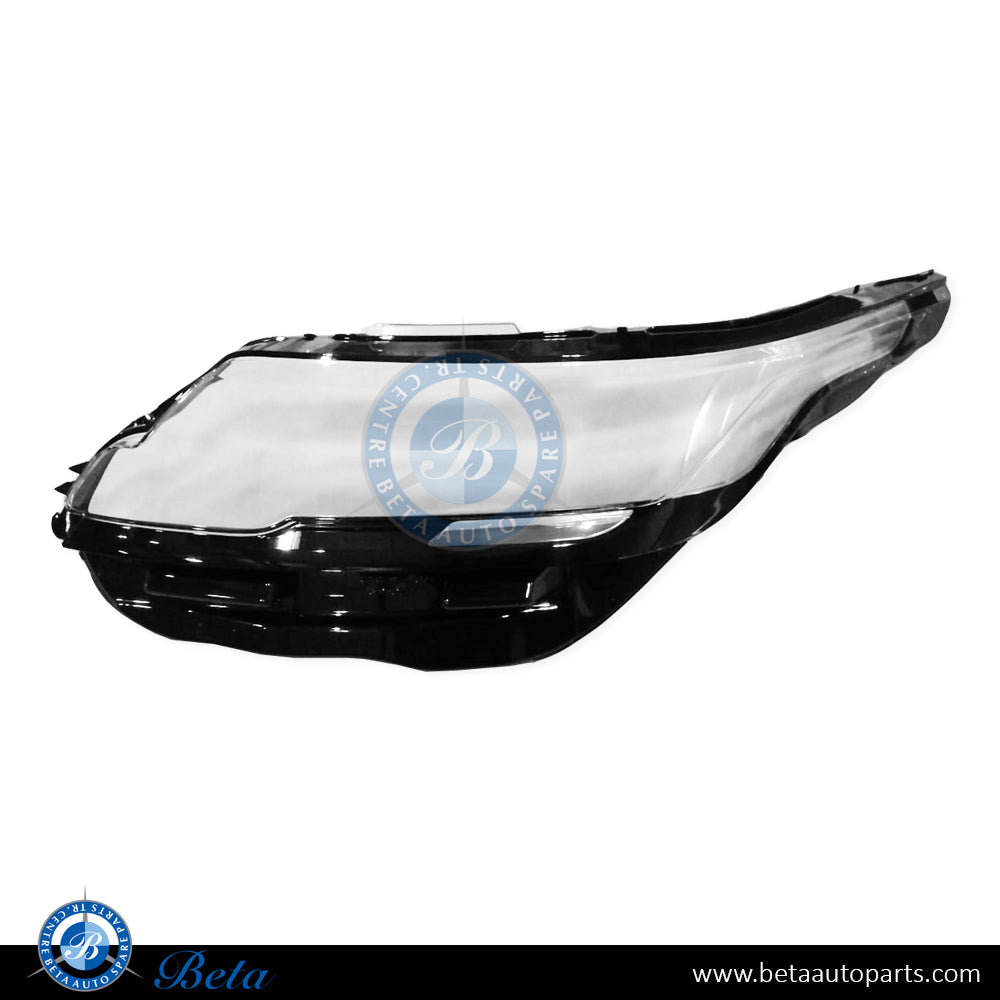 Left Side Headlamp Lens for Range Rover Velar 2017-Up models, Part Number LR116460