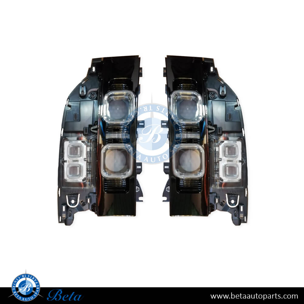 Tail Lamps X Look Black Color for Land Rover Defender 2020-Up models, Part Number LR147948/LR147945