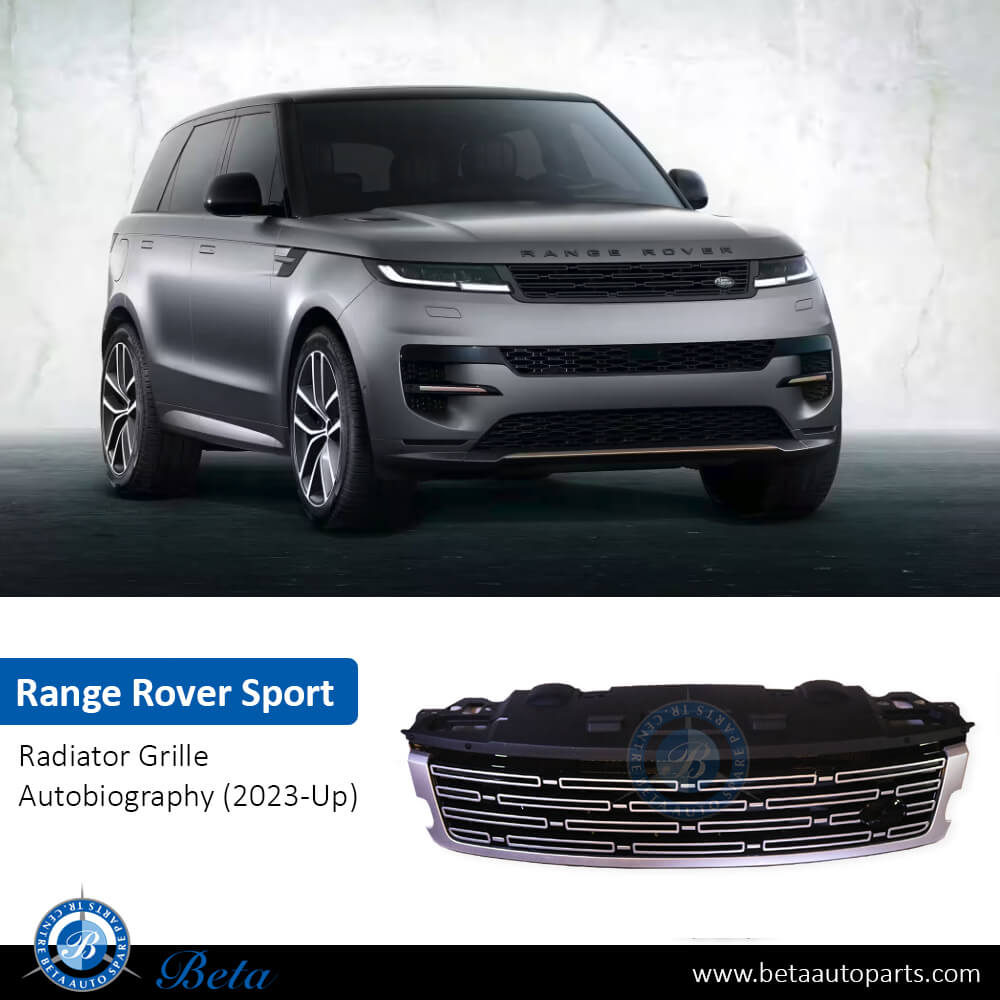 Range Rover Sport (2023-Up), Radiator Grille Autobiography (Black and Chrome), China, LR168422