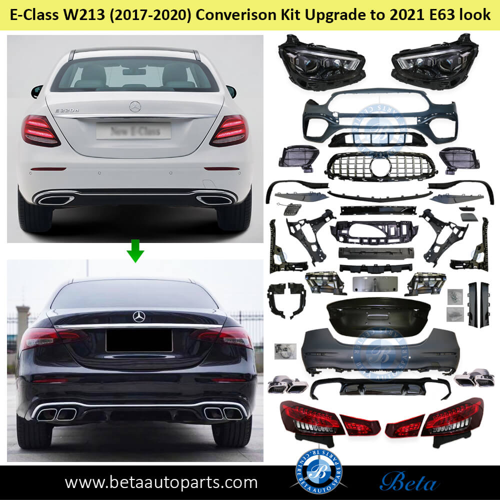 Mercedes E-Class W213 (2017-2020), Conversion Kit Upgrade to 2021 E63 look