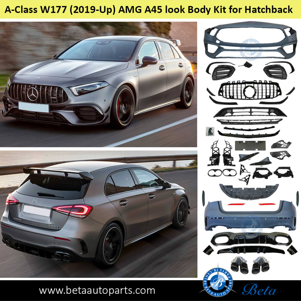 Mercedes A-Class W177 (2019-Up), Body Kit AMG A45 look for Hatchback, China