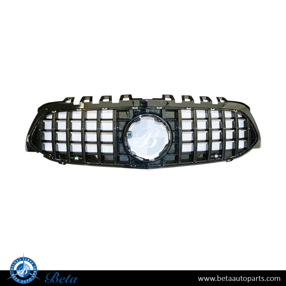 Grille GT Look without Camera Hole Black Color for Mercedes A-Class W177 2019-up models, Part Number 1778801A03