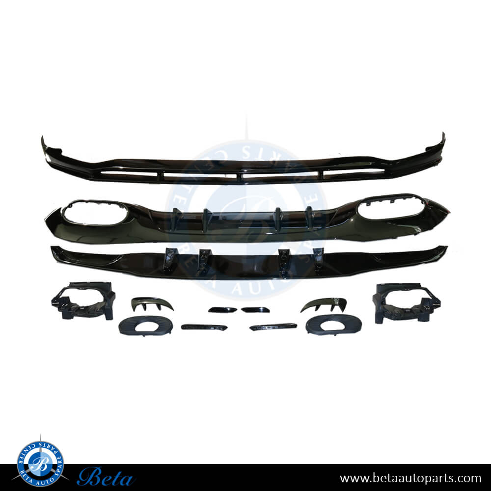 Front Lip and Rear Diffuser Assembly Normal AMG Sedan-Night Package for Mercedes A-Class W177 2019-up models