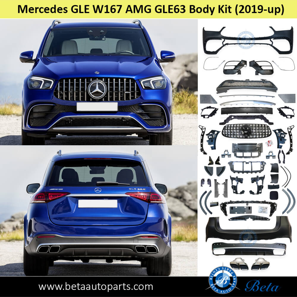 Mercedes GLE-Class W167 (2019-Up), Body kit AMG GLE63 (Chrome), China