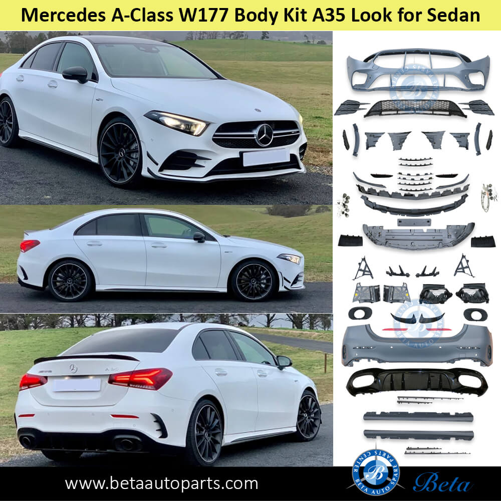 Mercedes A-Class W177 (2019-Up), Body Kit AMG A35 Look for Sedan, Taiwan