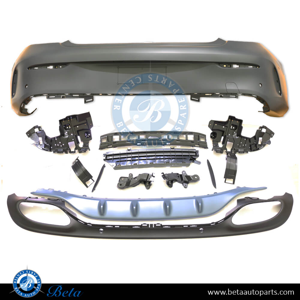 Rear Bumper assembly with PDC Normal AMG for Mercedes C-Class Coupe C205 2015-2018 models, Part Number 2058808803