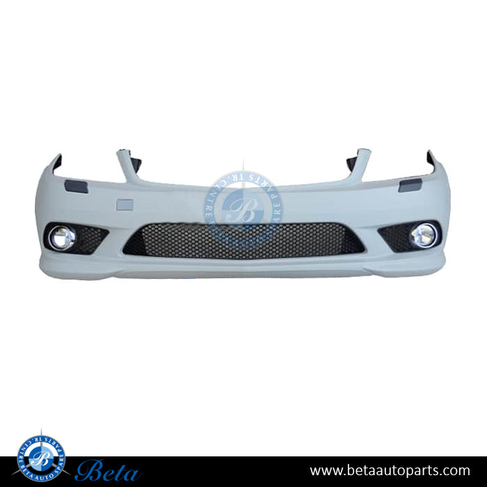 Front Bumper without PDC and with washer Avantgarde/AMG for Mercedes C-Class W204 2008-2010 models