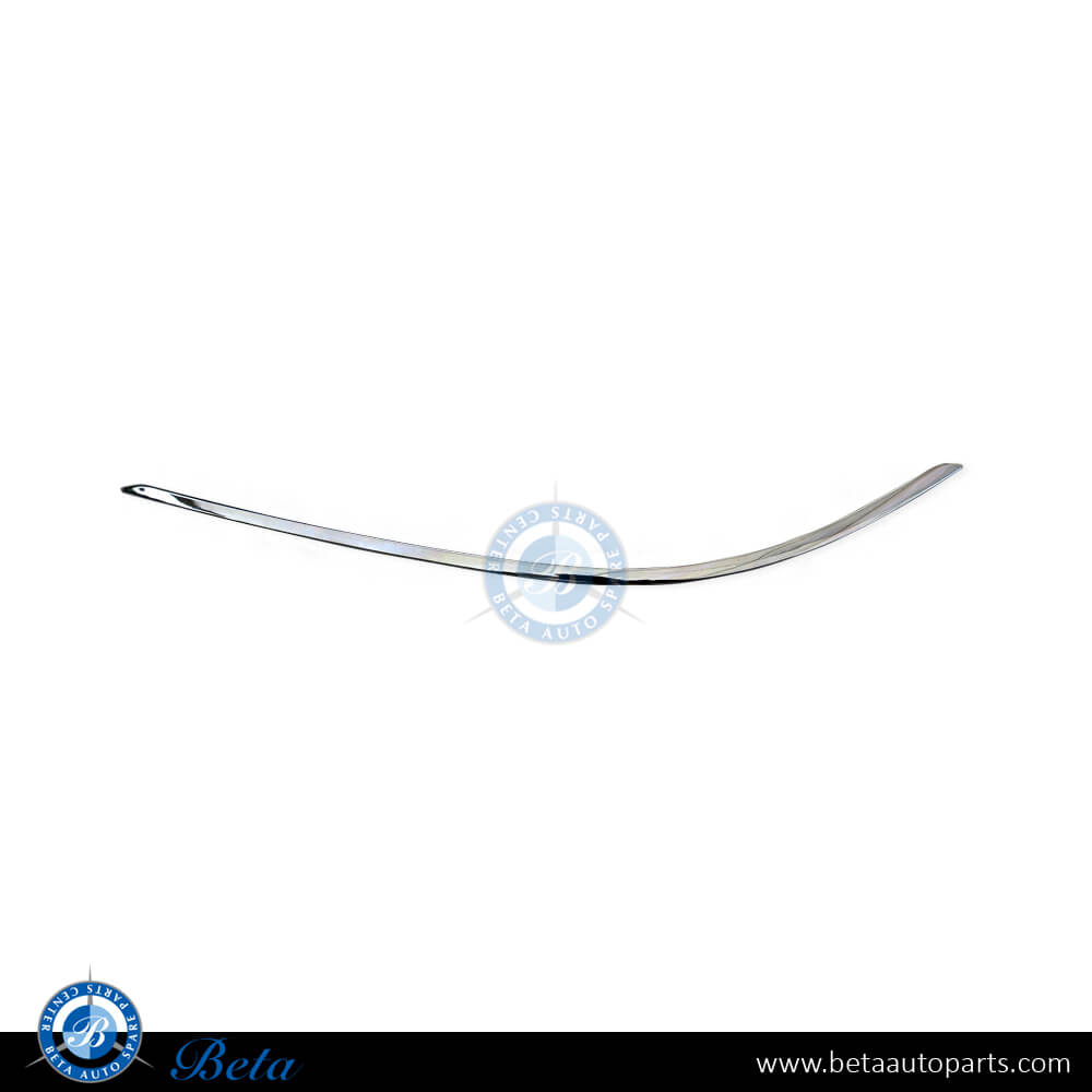 Left Side Front Bumper Chrome Moulding for Mercedes C-Class W204 2011-2014 models, Part Number 2048853721