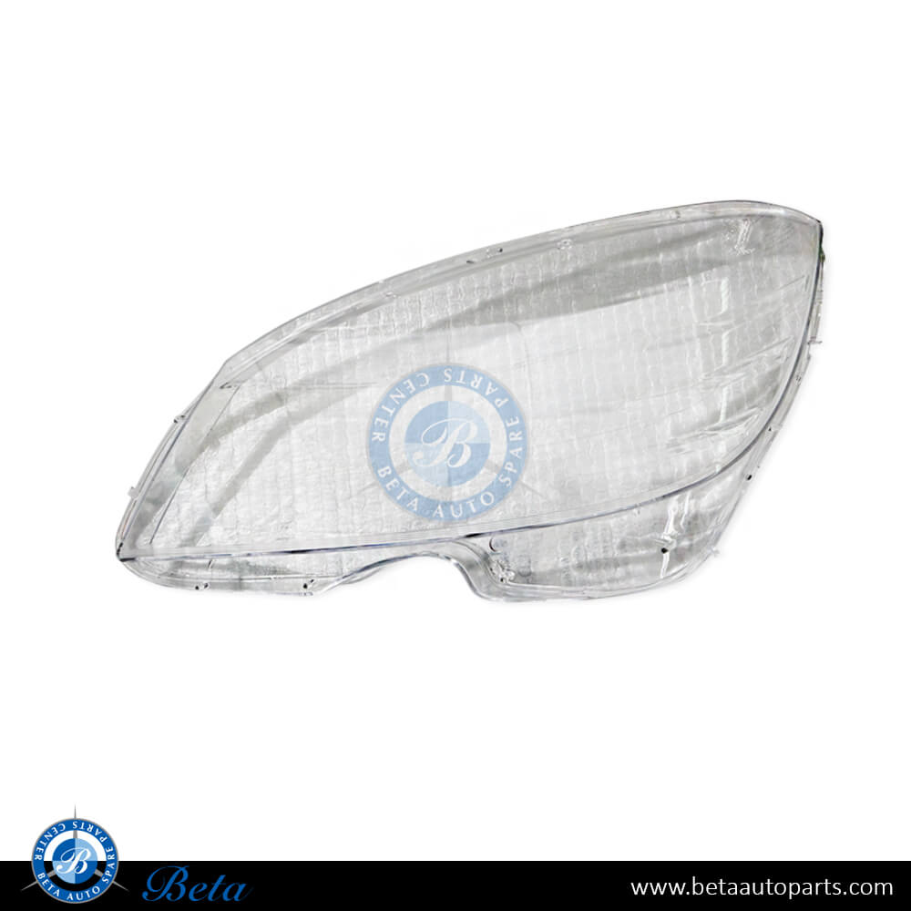 Left Side Headlamp Lens for Mercedes C-Class W204 2008-2010 models, Part Number 2048200561