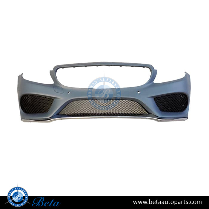 Front Bumper with PDC and Park Assist without Camera hole Normal AMG for Mercedes C-Class W205 2015-2018 models