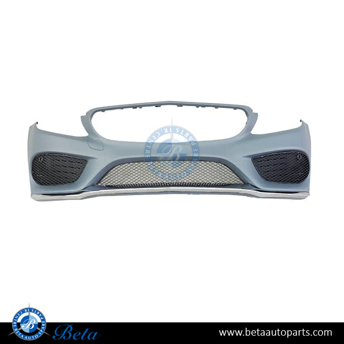 Front Bumper without PDC and Camera hole Normal AMG for Mercedes C-Class W205 2015-2018 models