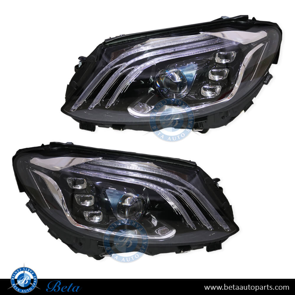 Headlamp Upgrade to W222 look for Mercedes C-Class W205 2015-2021 models