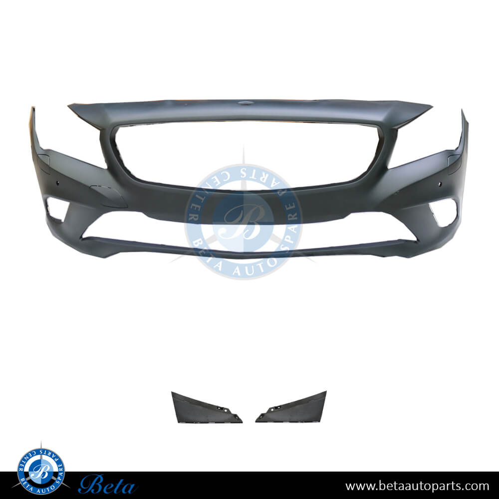 Front Bumper with PDC and Washer for Mercedes CLA-Class C117 2013-2016 models, Part Number 1178800140