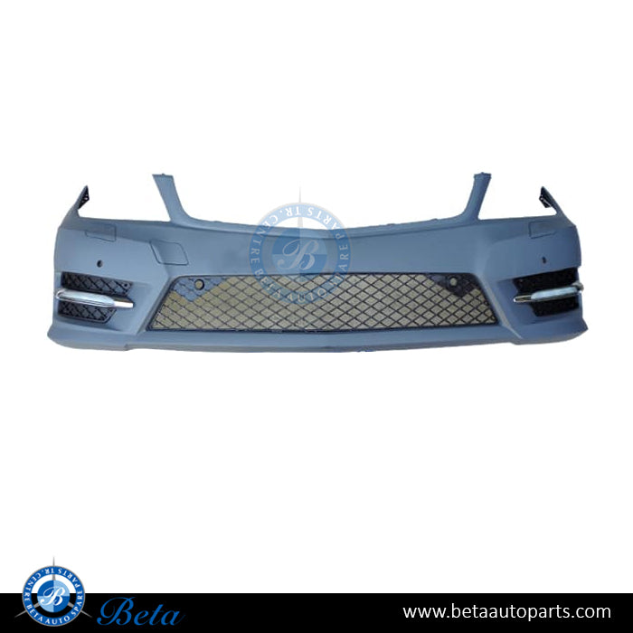 Front Bumper with PDC and Washer Normal AMG for Mercedes C-Class W204 2011-2014 models