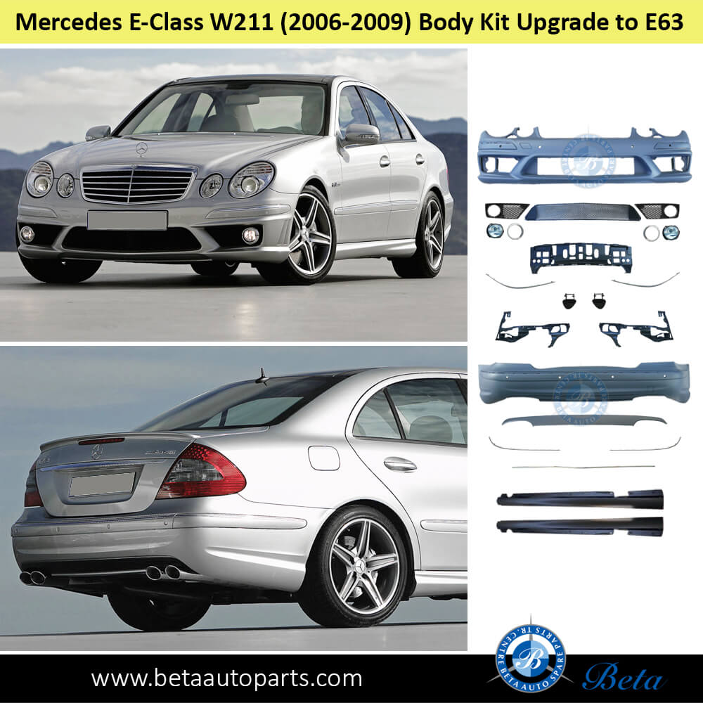 Mercedes E-Class W211 Body Kit Upgrade to E63 Look after fixing